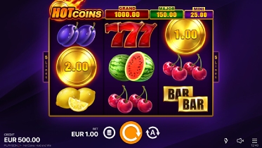 Bố cục Hot Coins Hold and Win
